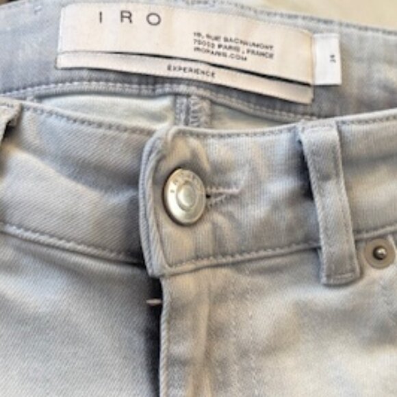 IRO Distressed Bottom Skinny Jeans - size 24 - Picture 6 of 6